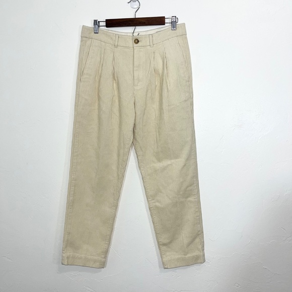 AYR The Metropolitan Corduroy Pants Pleated Front High Rise Size 6 - Picture 3 of 11